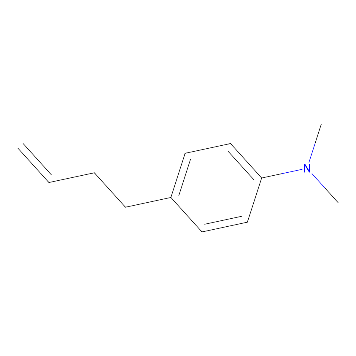 4-(But-3-en-1-yl)-N,N-dimethylaniline molecular structure, CAS 344408-47-5