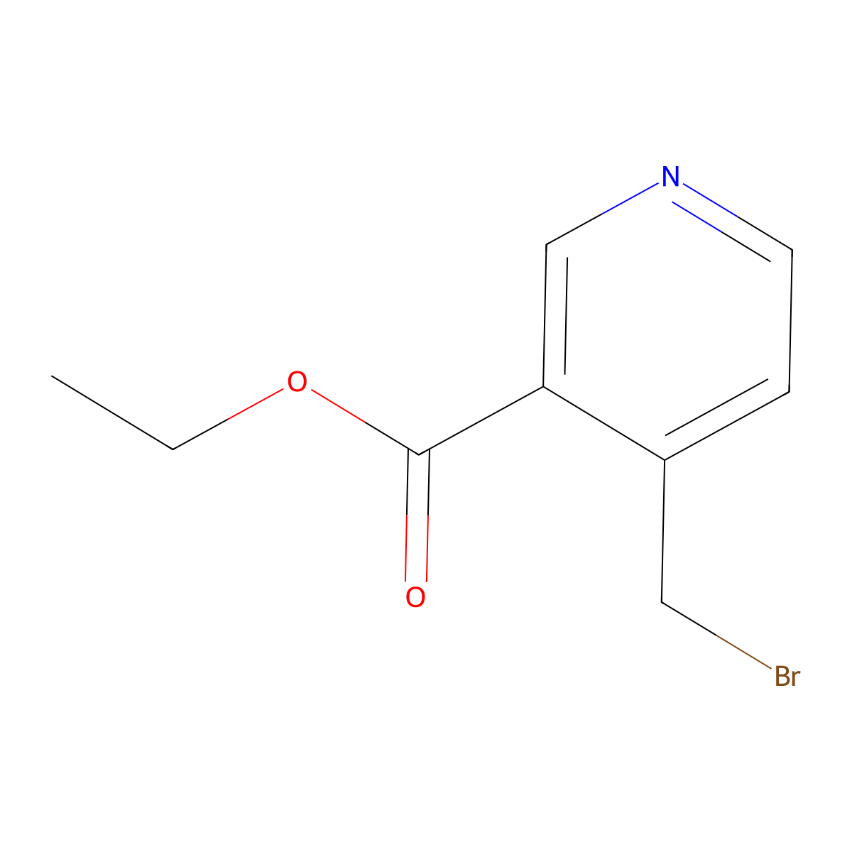 Ethyl 4-(bromomethyl)nicotinate molecular structure, CAS 344408-87-3