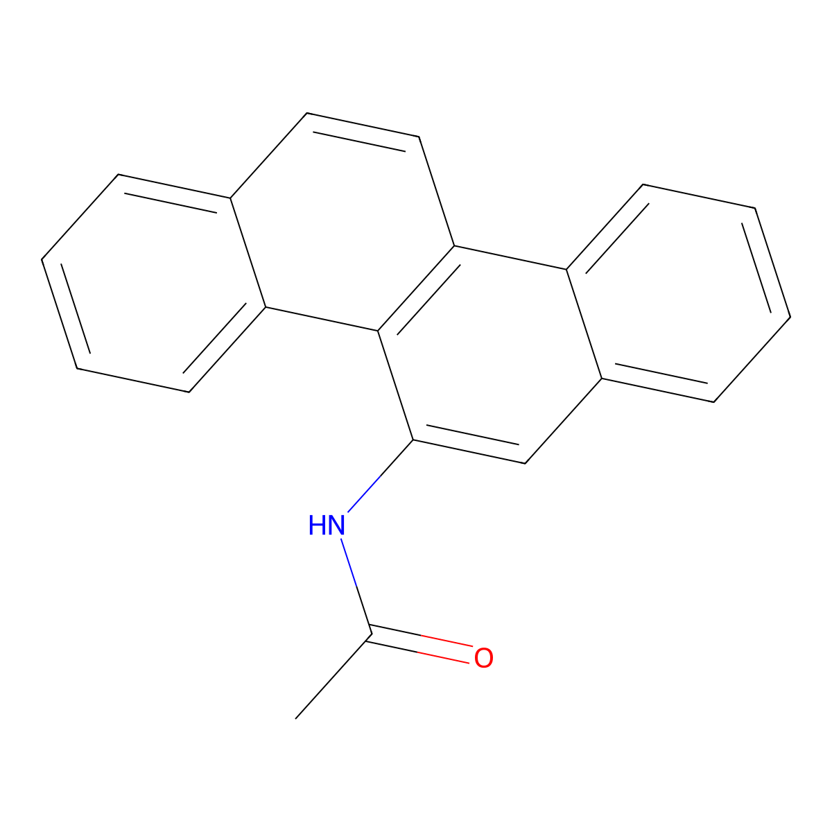 N-chrysen-5-ylacetamide molecular structure, CAS 34441-00-4