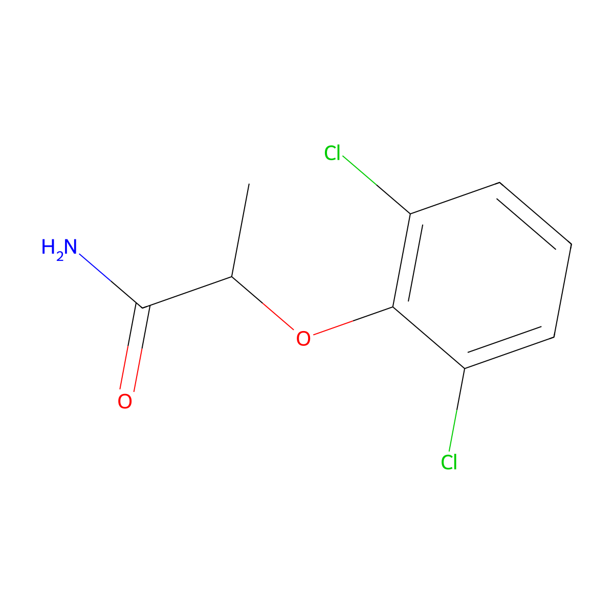 2-(2,6-Dichlorophenoxy)propanamide molecular structure, CAS 344411-67-2