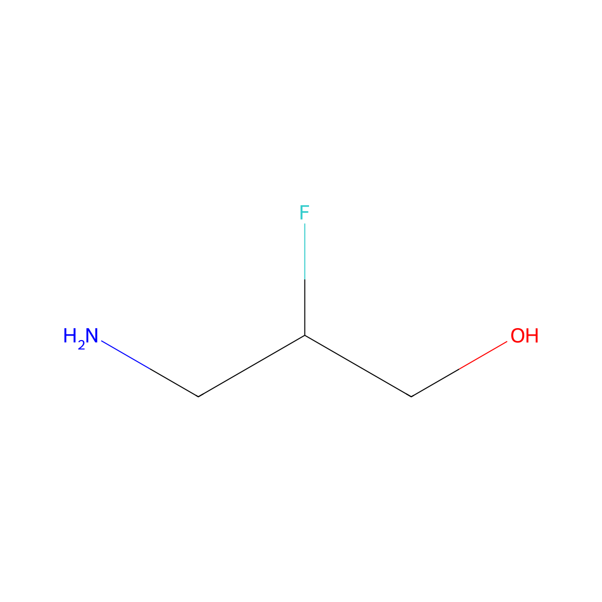(2R)-3-amino-2-fluoropropan-1-ol molecular structure, CAS 344413-79-2