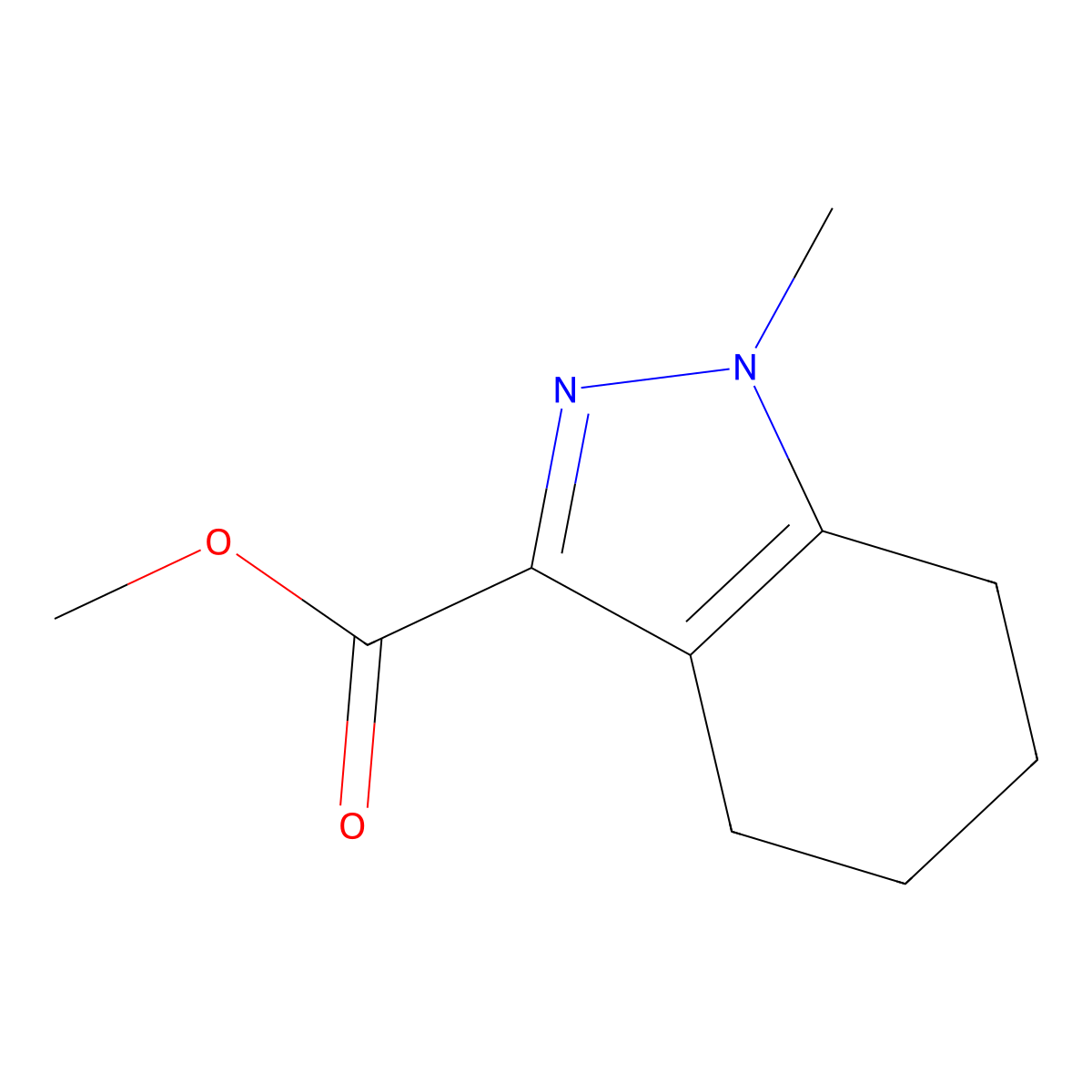 Methyl 1-methyl-4,5,6,7-tetrahydro-1H-indazole-3-carboxylate molecular structure, CAS 344416-95-1