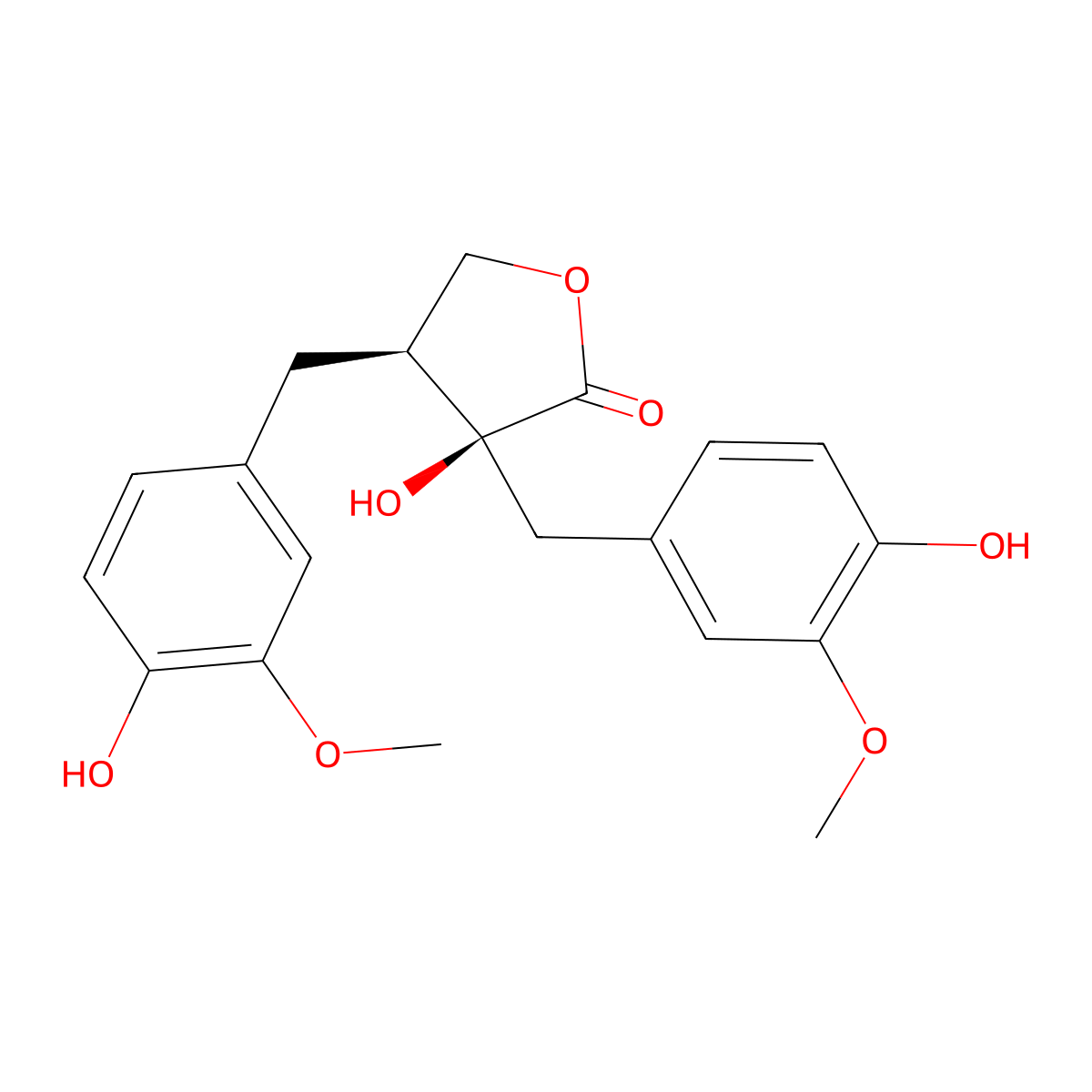 Nortrachelogenin molecular structure, CAS 34444-37-6