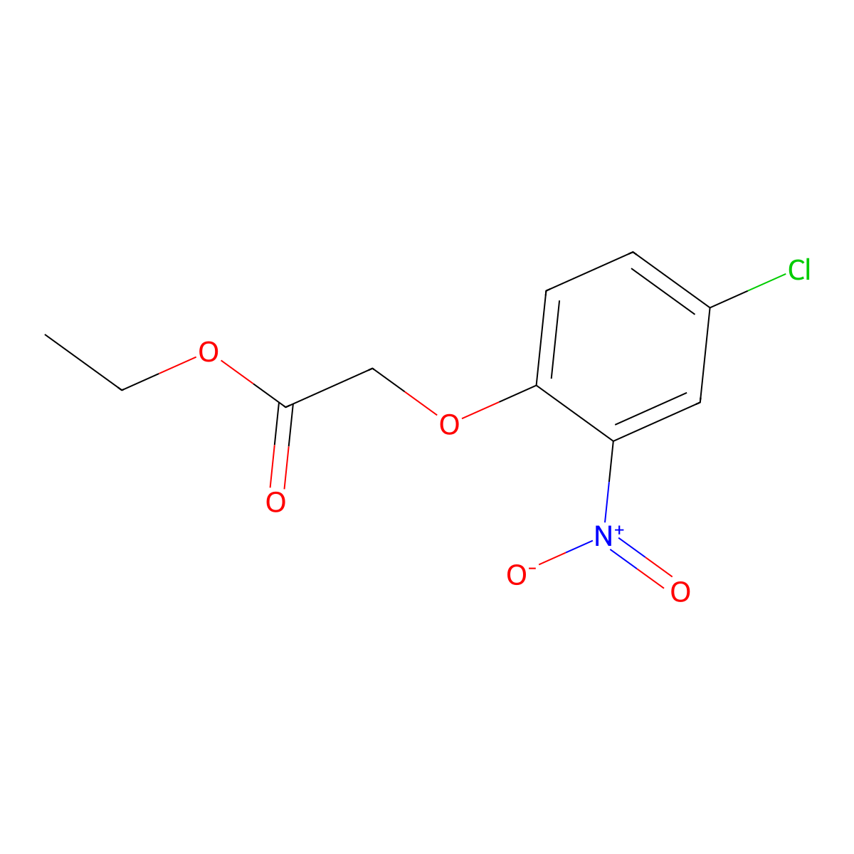 Ethyl (4-chloro-2-nitrophenoxy)acetate molecular structure, CAS 344443-67-0