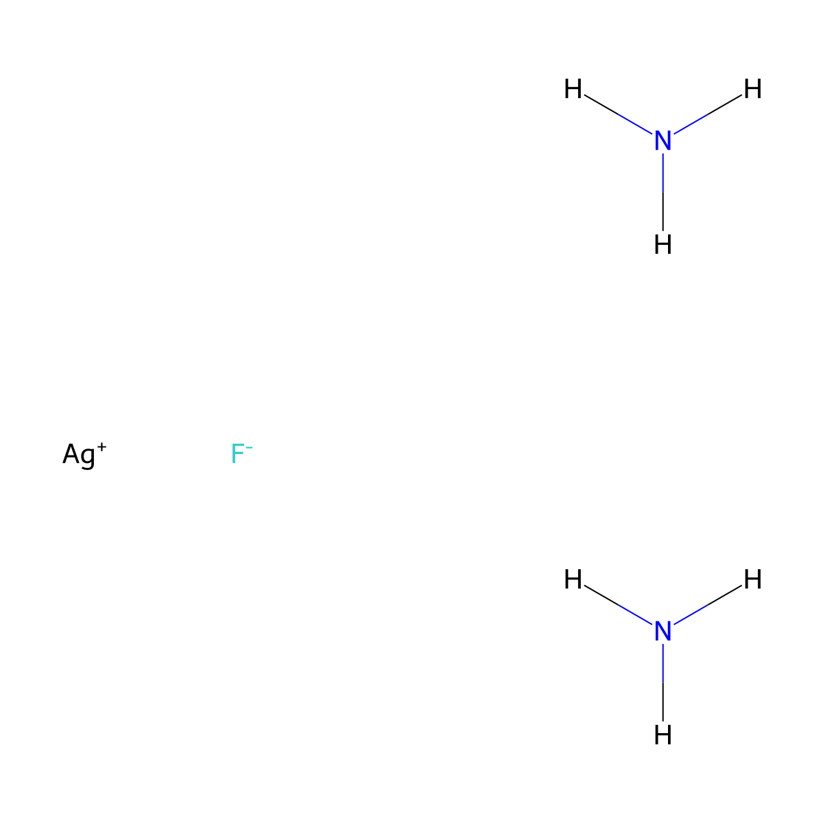 Silver Diammine Fluoride molecular structure, CAS 34445-07-3