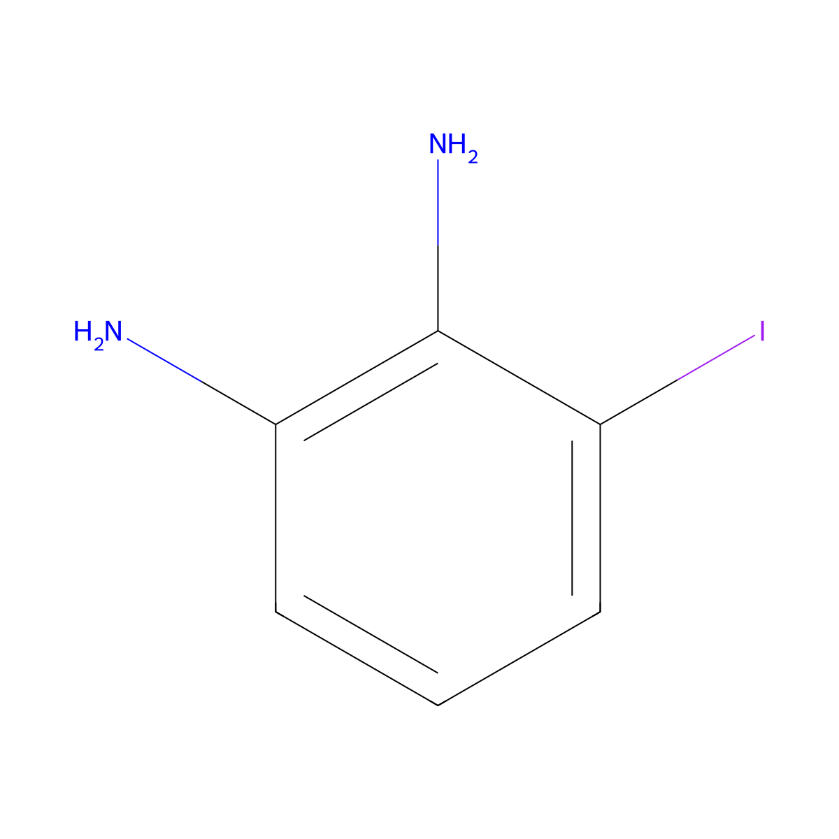 3-Iodobenzene-1,2-diamine molecular structure, CAS 34446-43-0