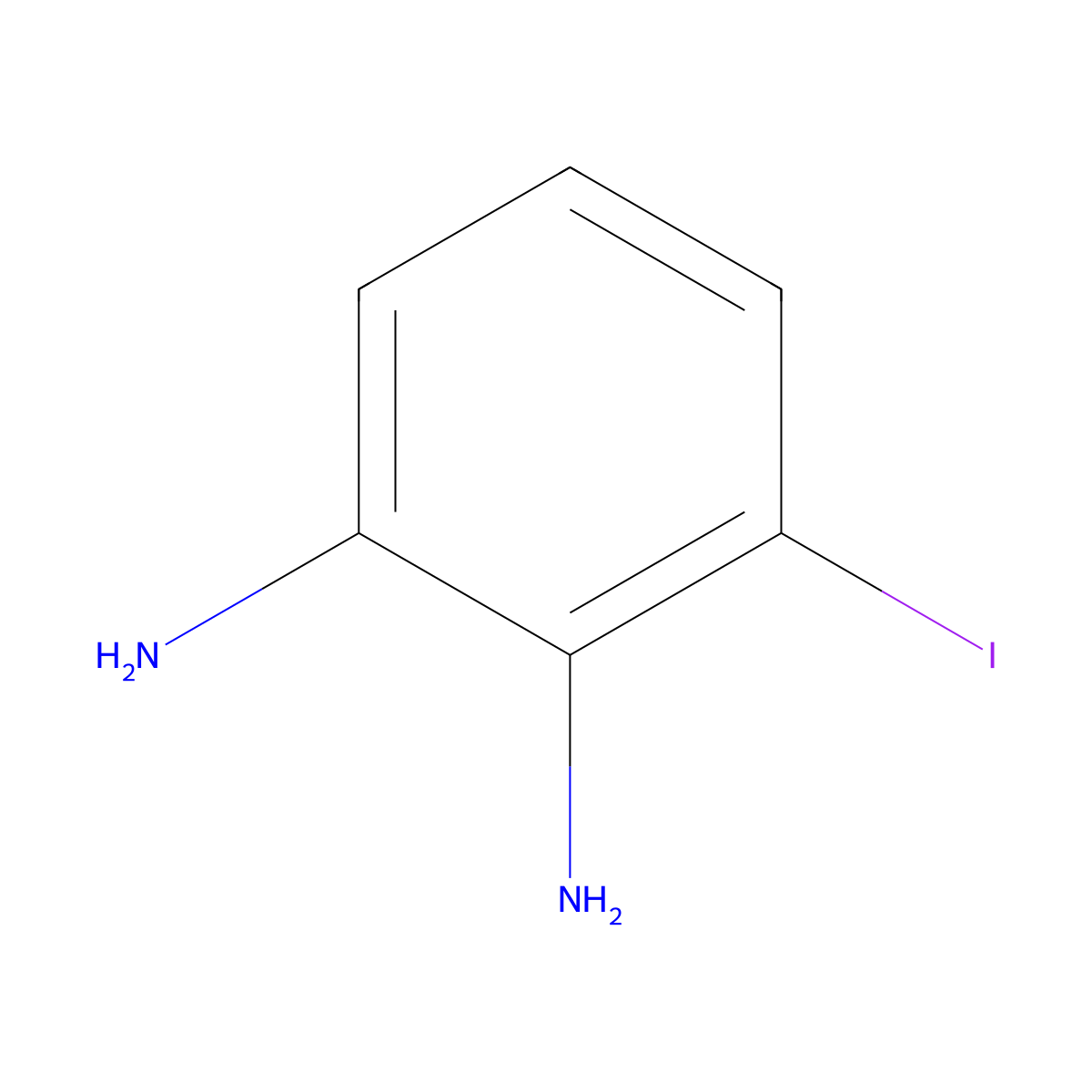 3-Iodobenzene-1,2-diamine molecular structure, CAS 34446-43-0