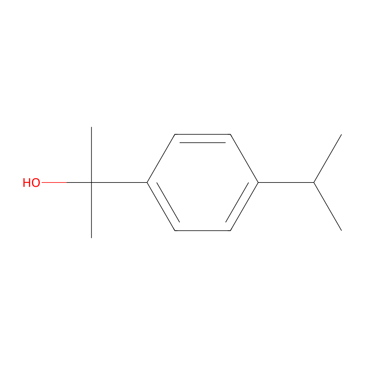 Benzenemethanol, (1-((1,1-dimethylethyl)dioxy)-1-methylethyl)-alpha,alpha-dimethyl- molecular structure, CAS 3445-42-9