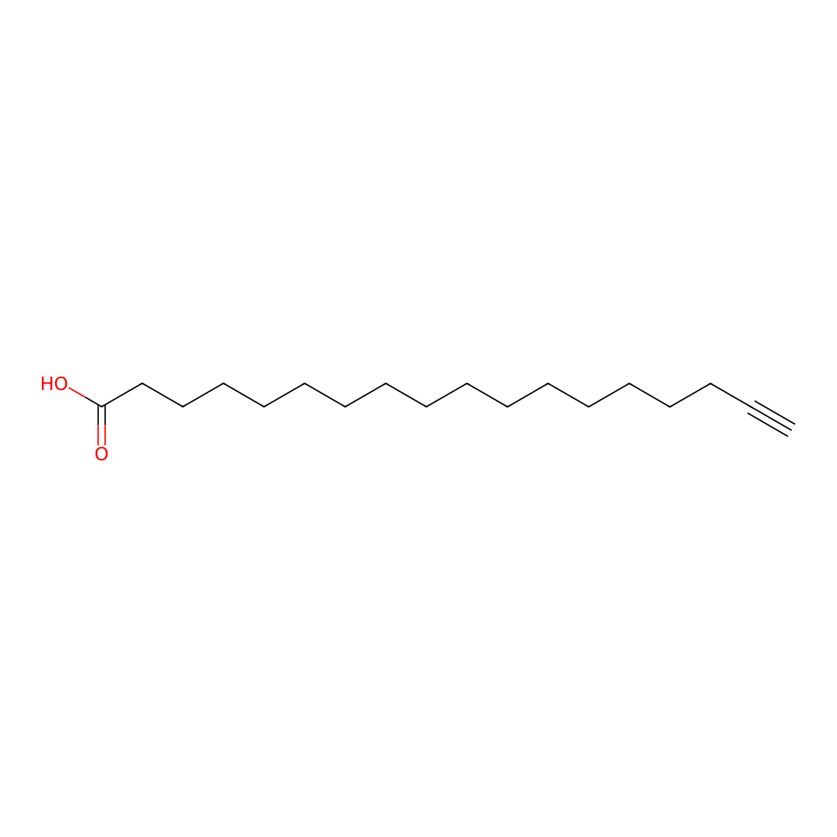 17-Octadecynoic acid molecular structure, CAS 34450-18-5