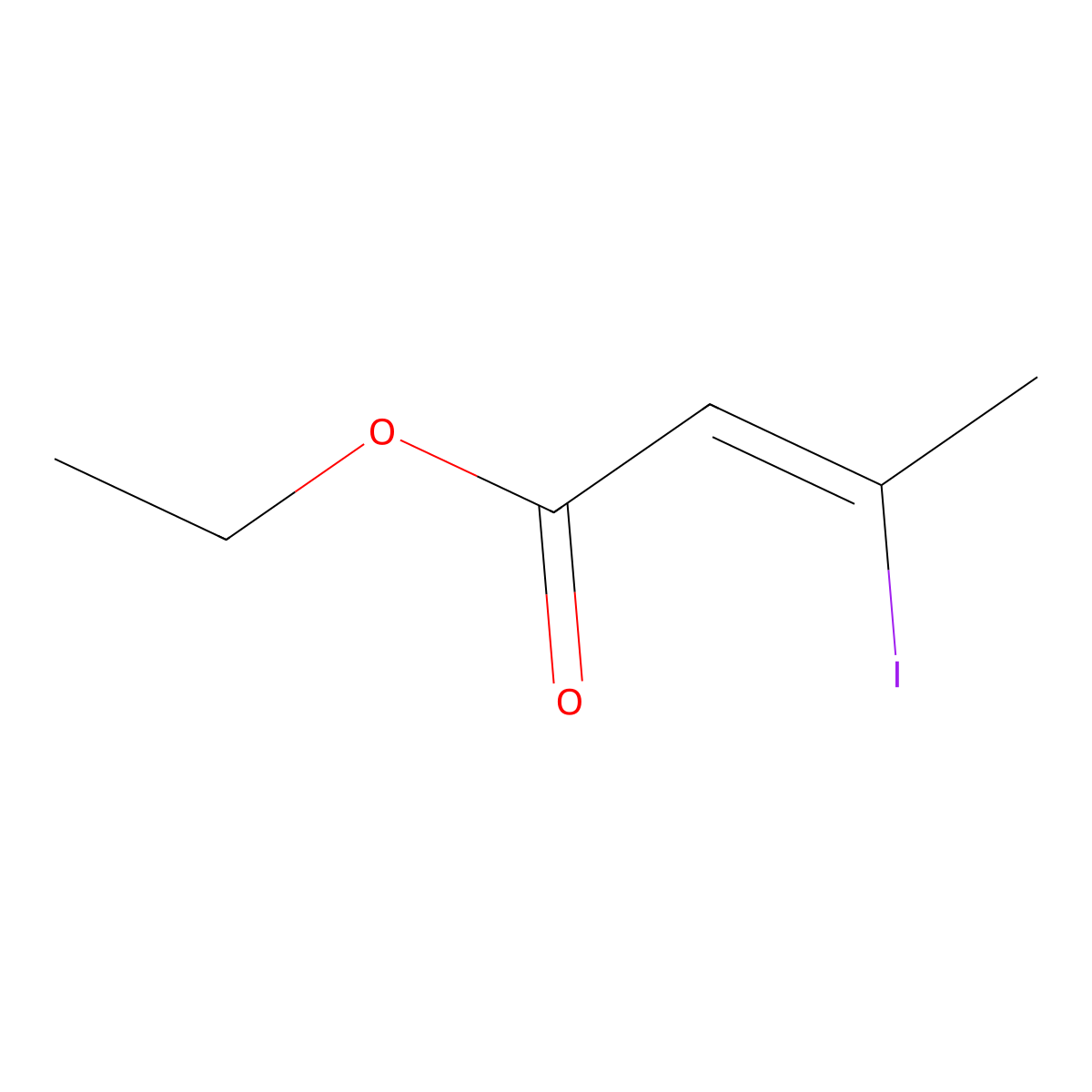 Ethyl (Z)-3-Iodo-2-butenoate molecular structure, CAS 34450-62-9