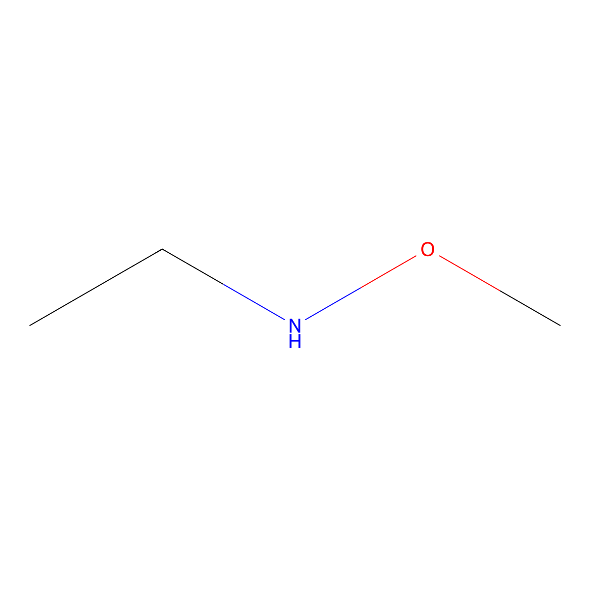 N-ethyl-O-methylhydroxylamine molecular structure, CAS 34451-31-5