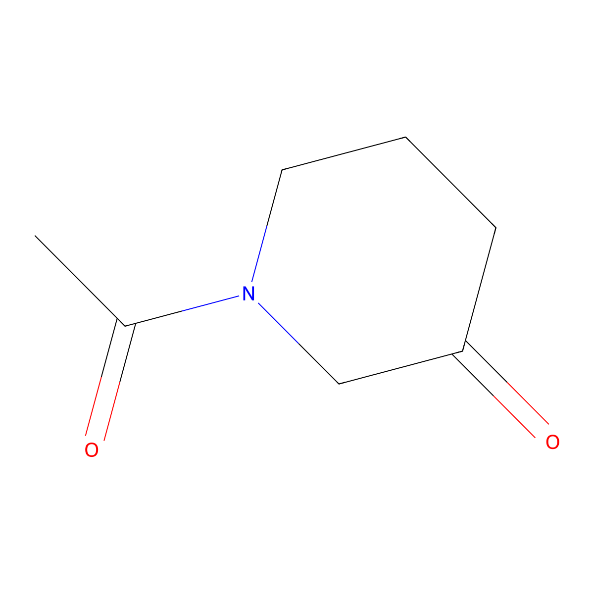 1-Acetylpiperidin-3-one molecular structure, CAS 34456-78-5