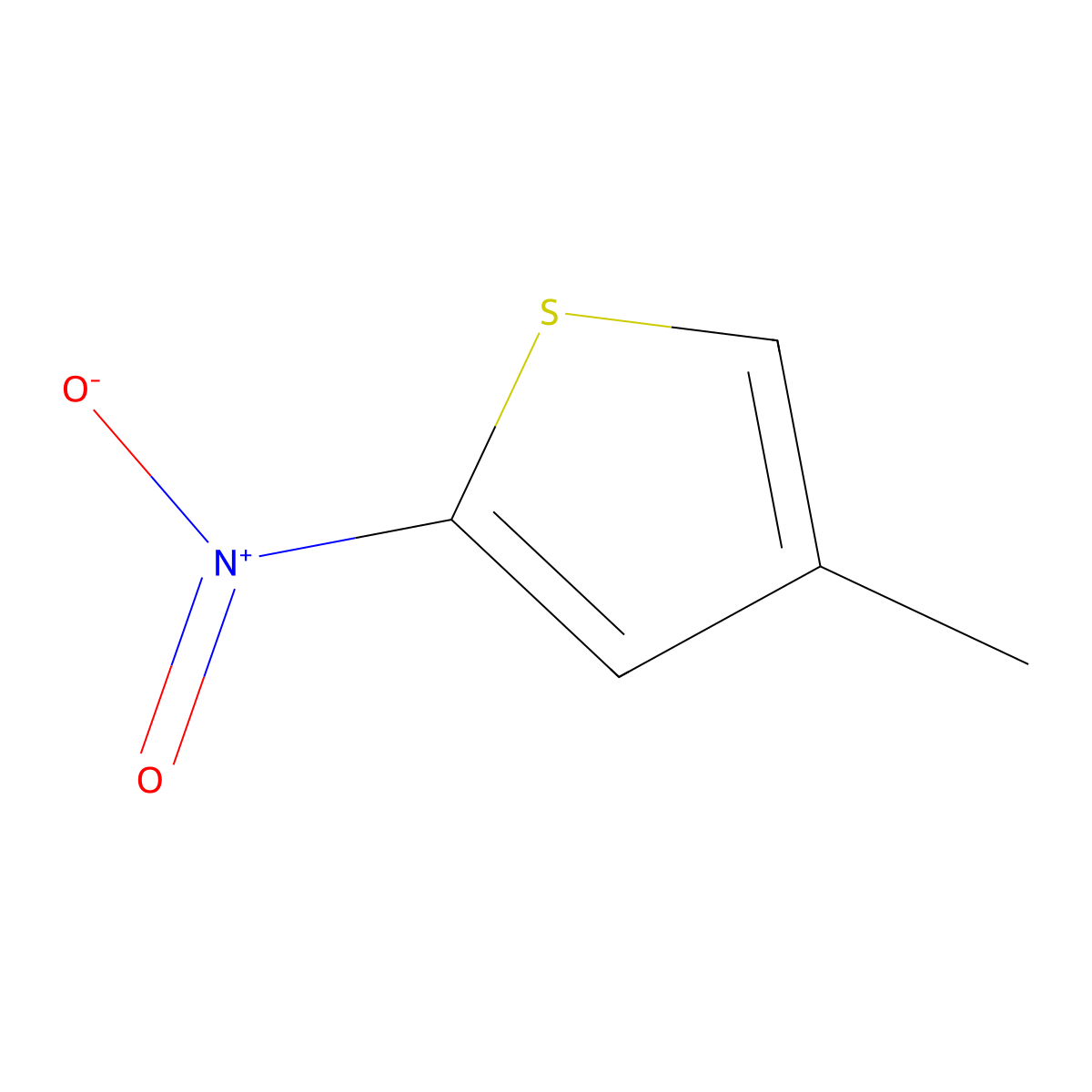 4-Methyl-2-nitrothiophene molecular structure, CAS 344591-56-6