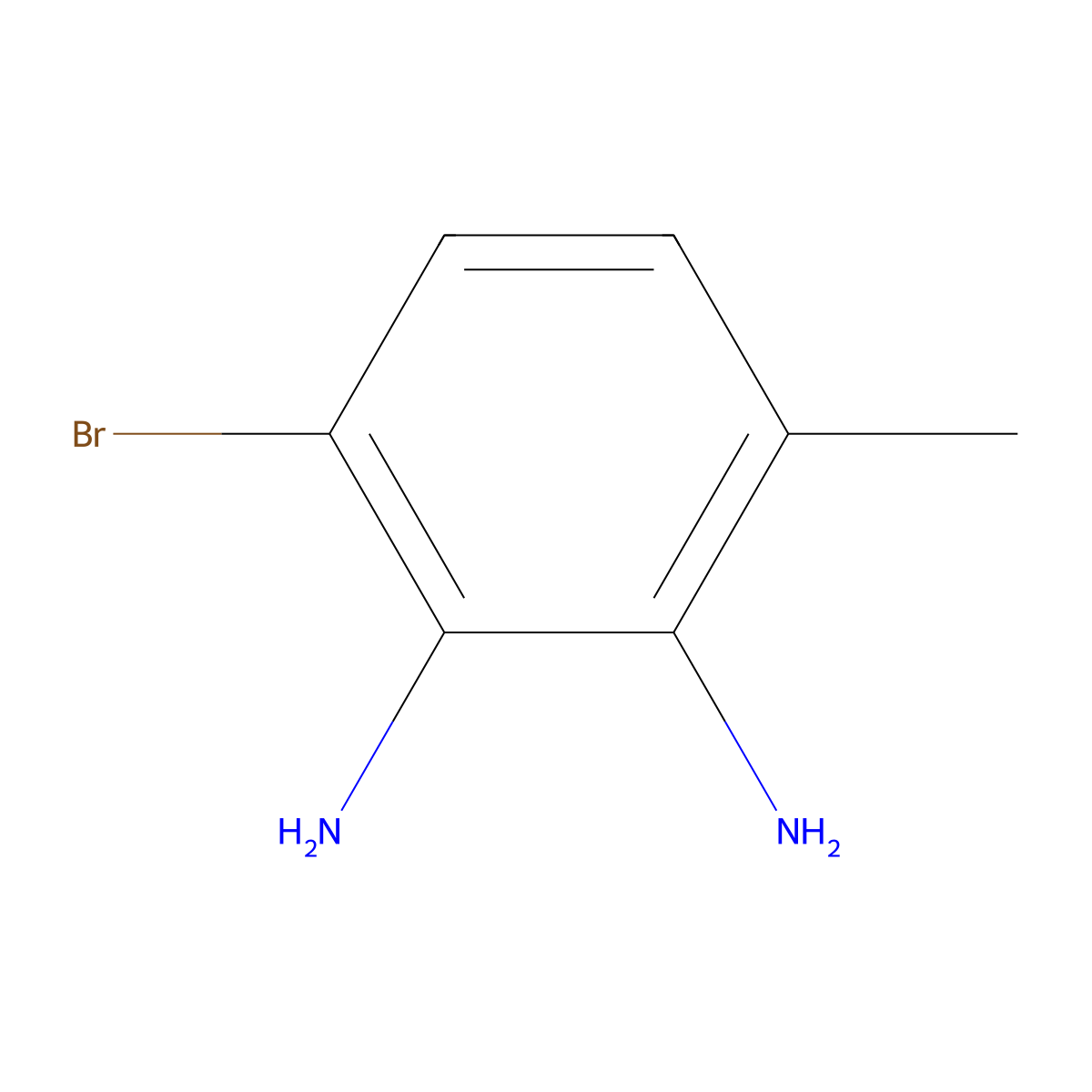 3-Bromo-6-methylbenzene-1,2-diamine molecular structure, CAS 344595-73-9