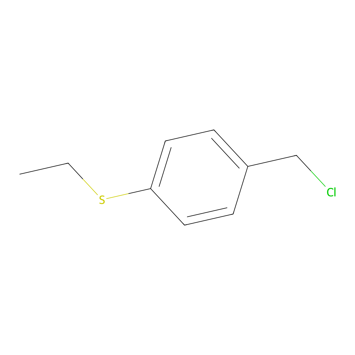 4-(Ethylthio)benzyl chloride molecular structure, CAS 3446-75-1