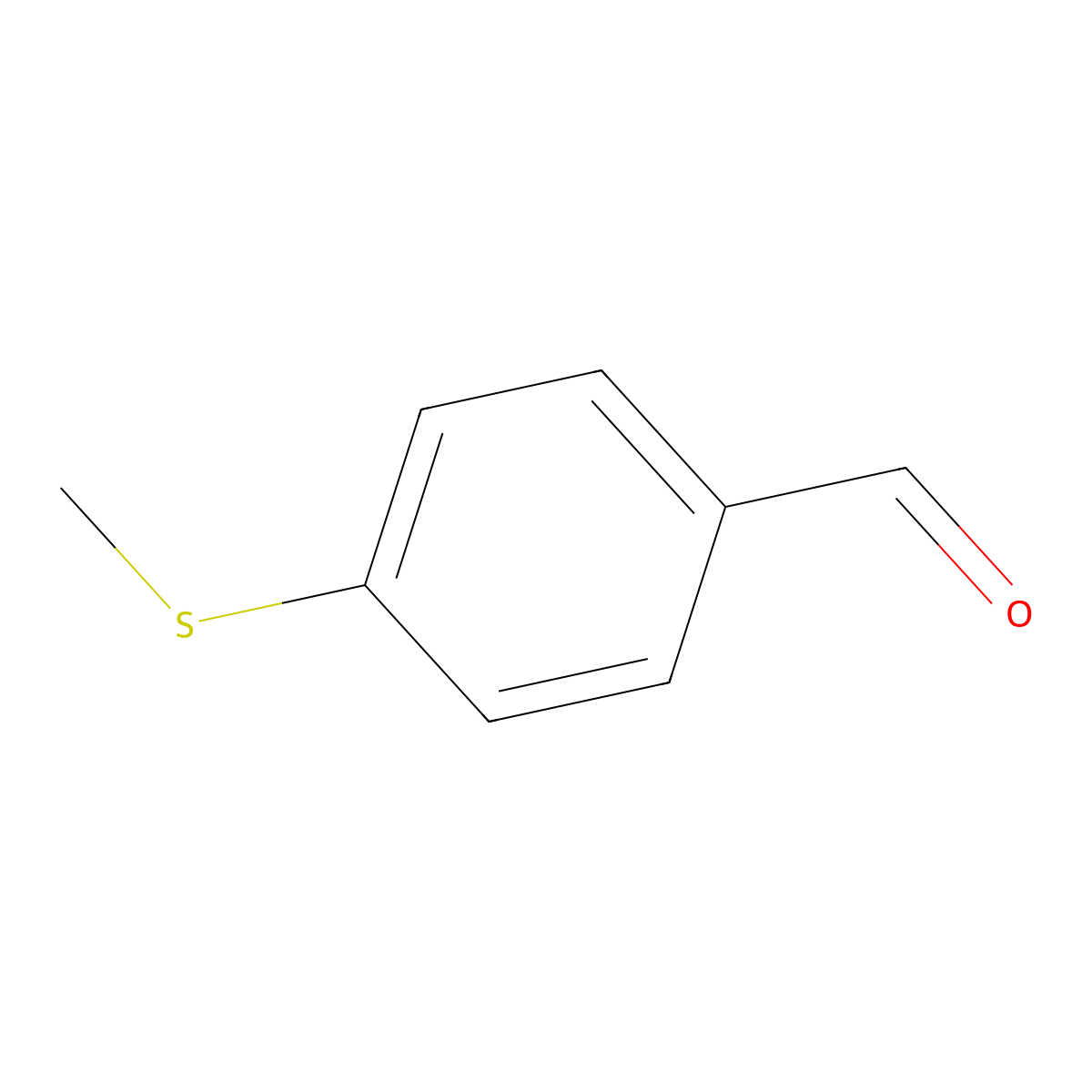 4-(Methylthio)benzaldehyde molecular structure, CAS 3446-89-7