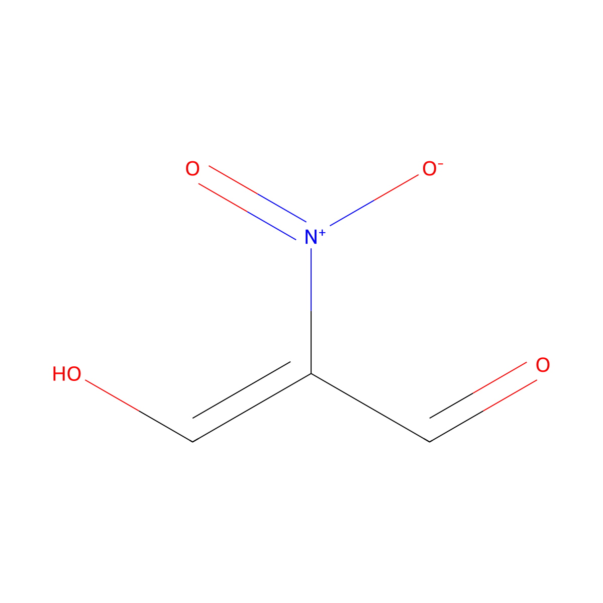3-Hydroxy-2-nitroprop-2-enal molecular structure, CAS 34461-00-2