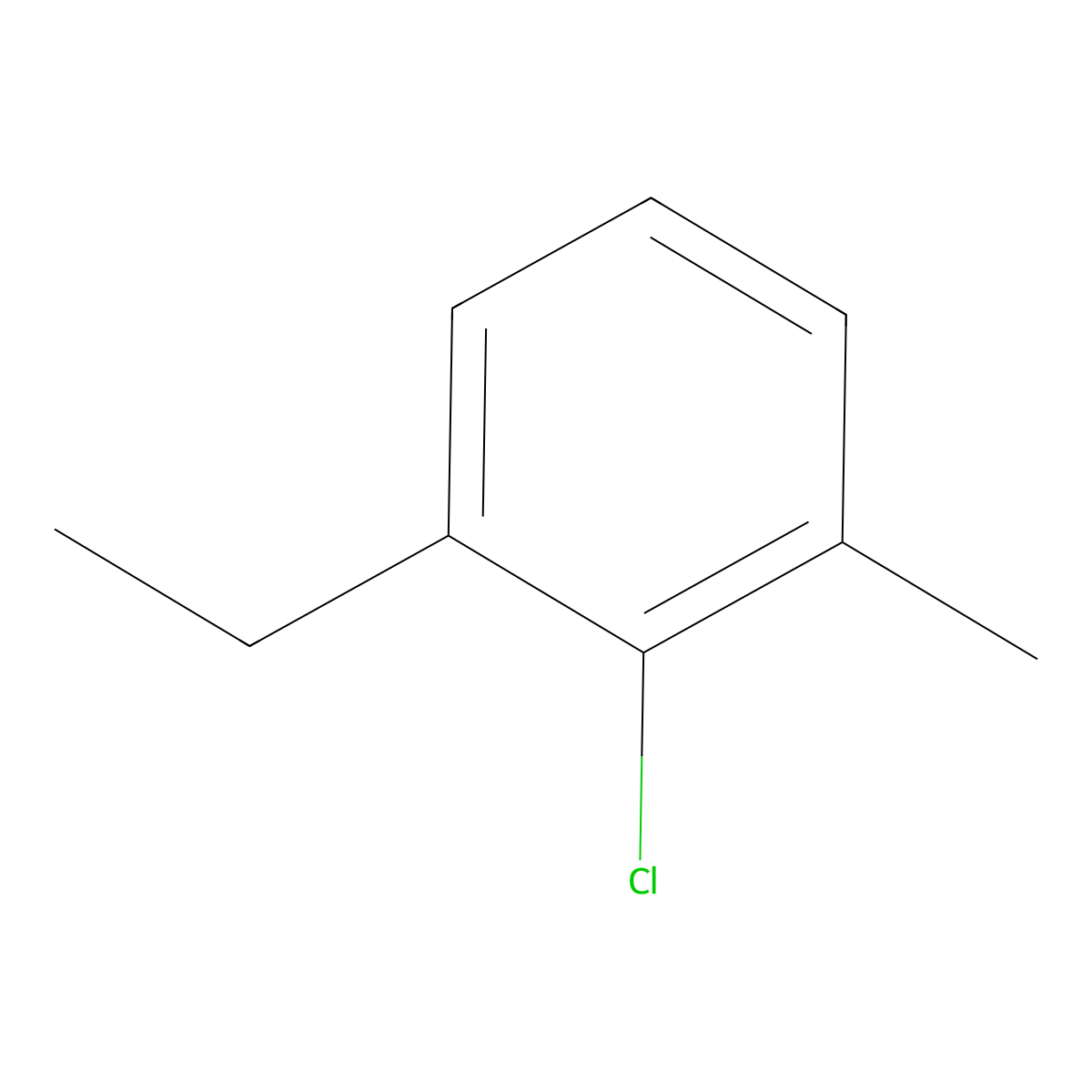 2-Chloro-1-ethyl-3-methylbenzene molecular structure, CAS 344612-25-5