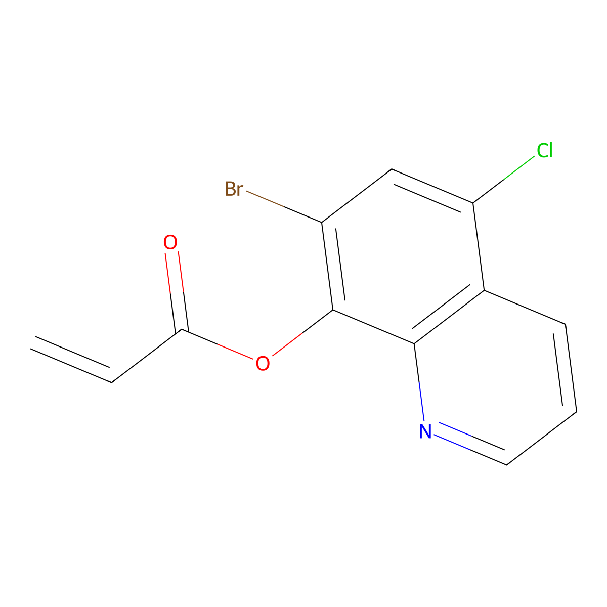 Halacrinate molecular structure, CAS 34462-96-9