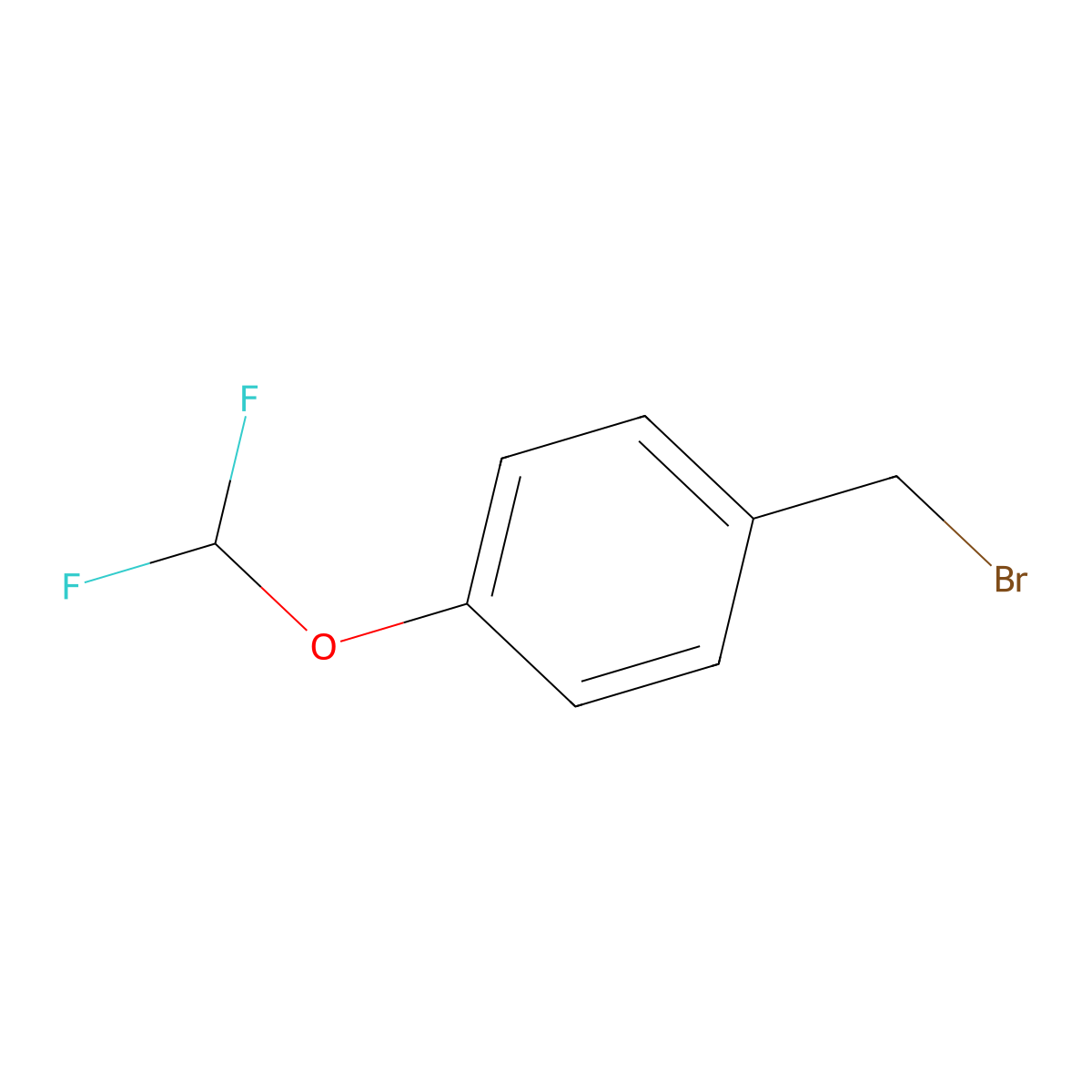 4-(Difluoromethoxy)benzyl Bromide molecular structure, CAS 3447-53-8