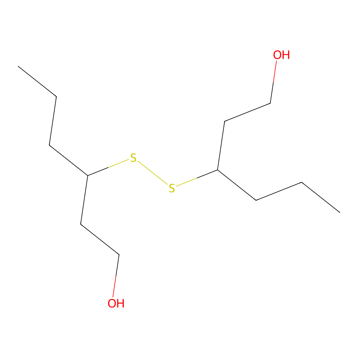 3,3'-Dithiobis(1-hexanol) molecular structure, CAS 344738-34-7