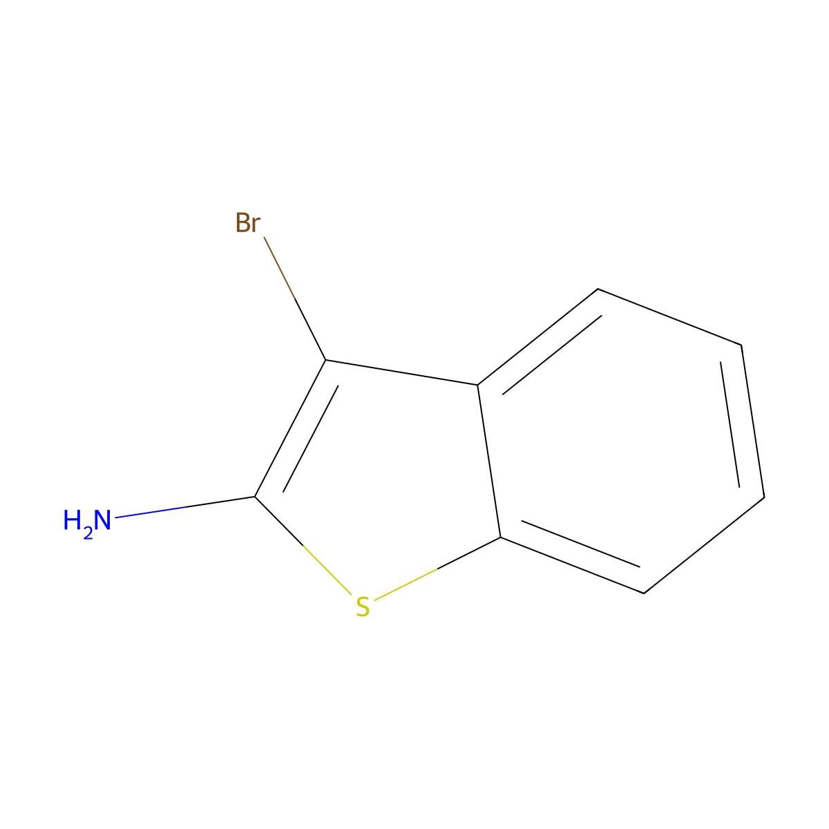 3-Bromo-1-benzothiophen-2-amine molecular structure, CAS 344747-99-5