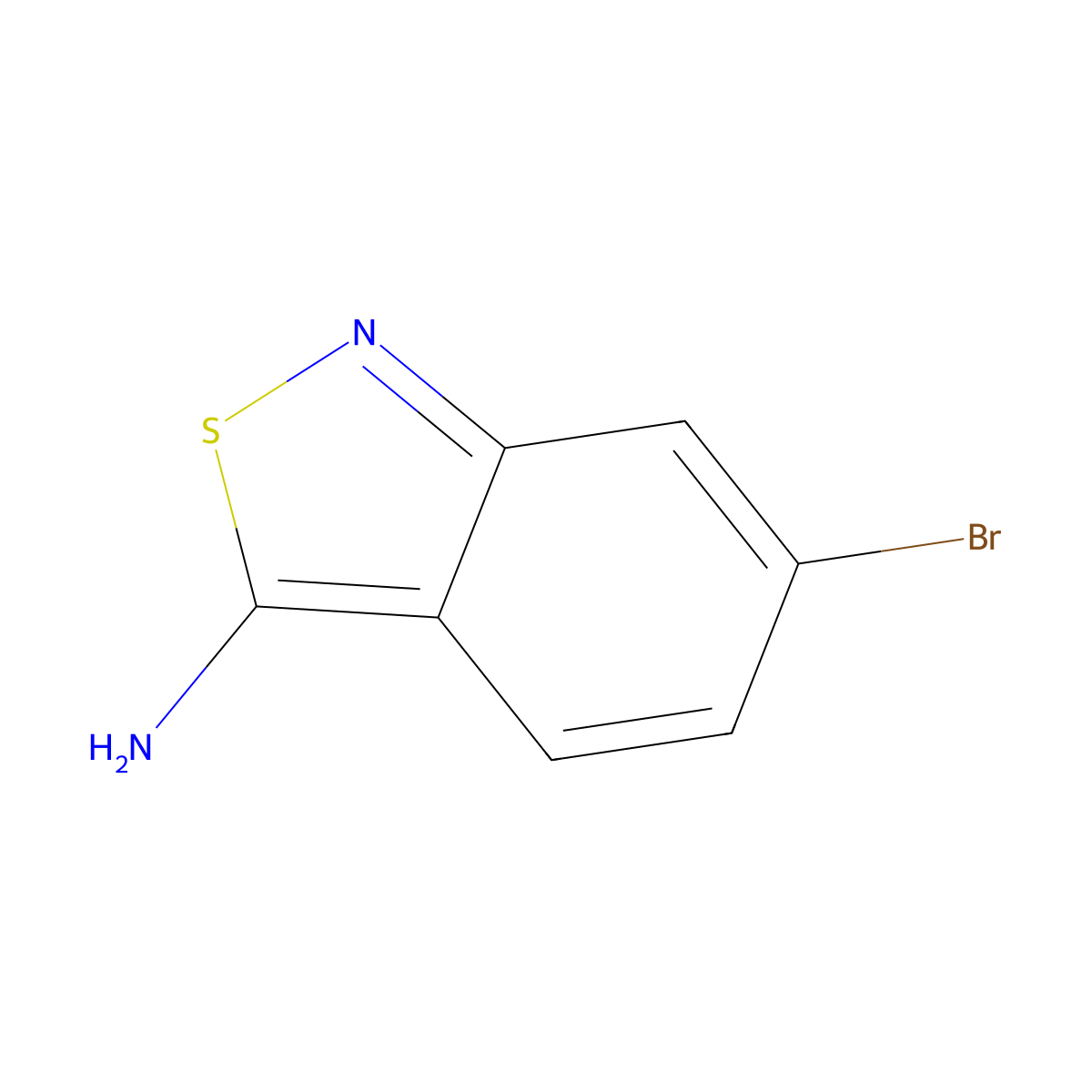 6-Bromobenzo[C]isothiazol-3-amine molecular structure, CAS 344748-65-8