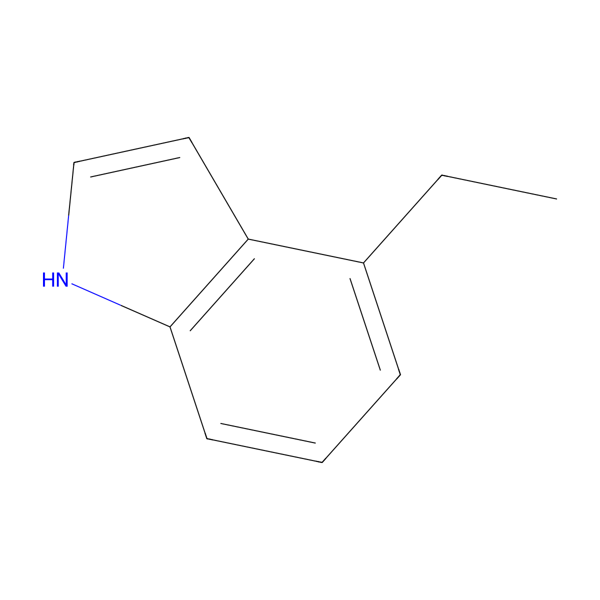 4-Ethyl-1H-indole molecular structure, CAS 344748-71-6