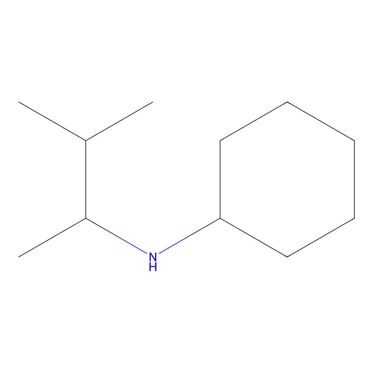N-(3-methylbutan-2-yl)cyclohexanamine molecular structure, CAS 344752-85-8
