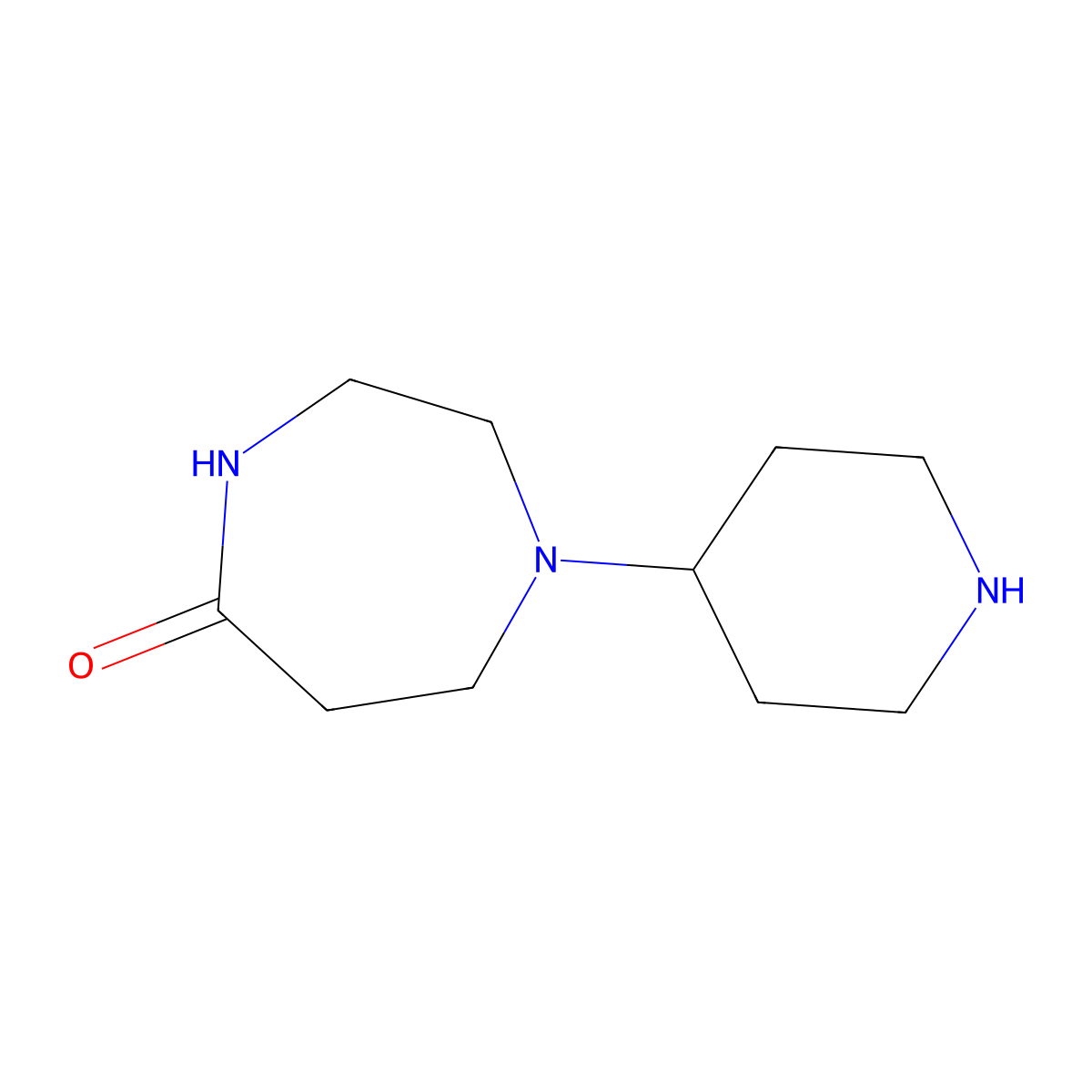 1-(Piperidin-4-yl)-1,4-diazepan-5-one molecular structure, CAS 344779-09-5