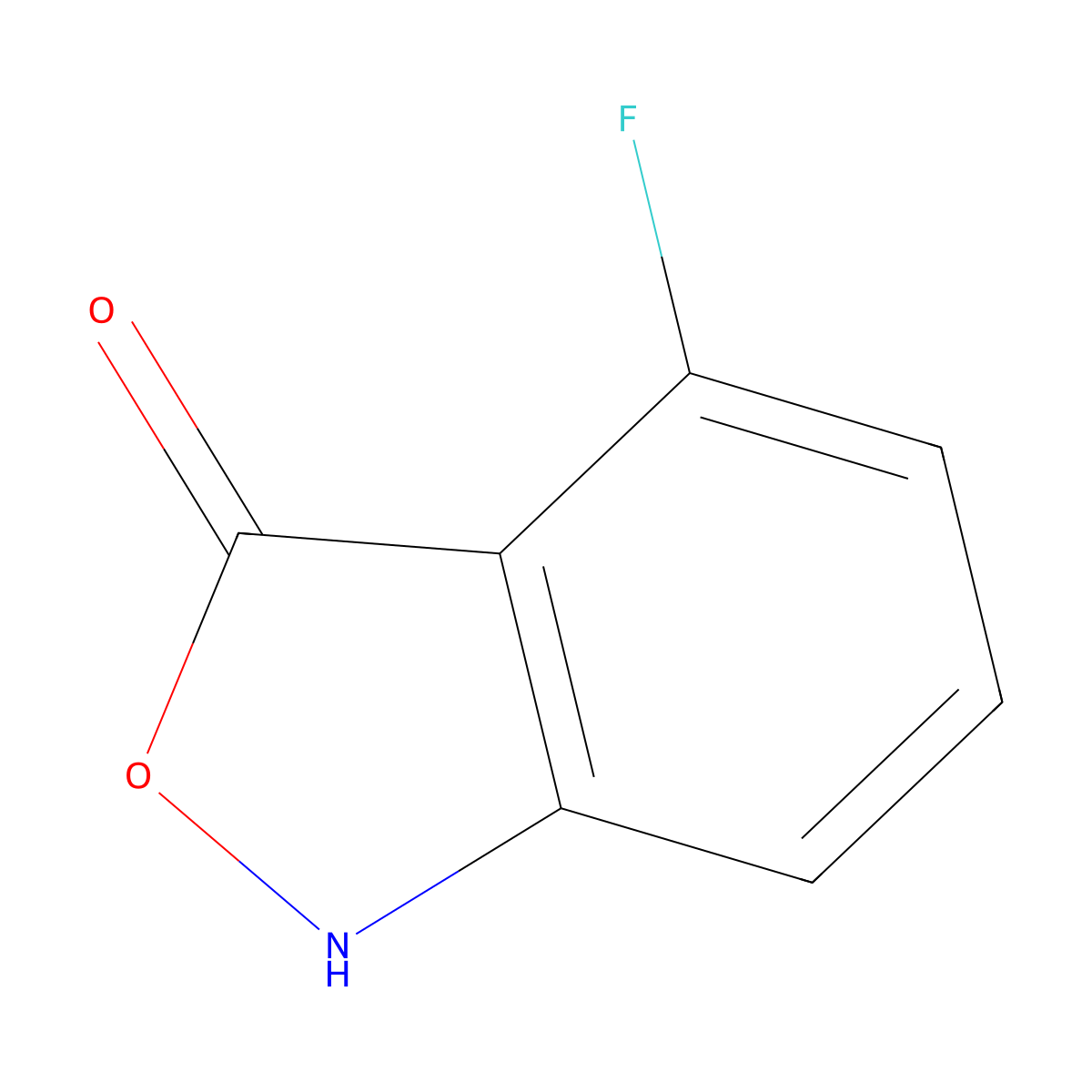 4-Fluorobenzo[c]isoxazol-3(1H)-one molecular structure, CAS 344779-33-5