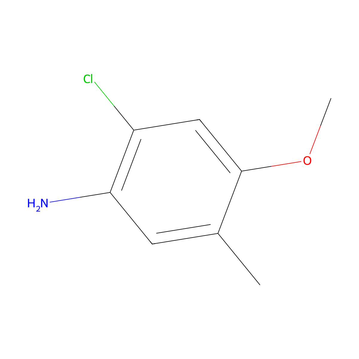 2-Chloro-4-methoxy-5-methylaniline molecular structure, CAS 344794-49-6