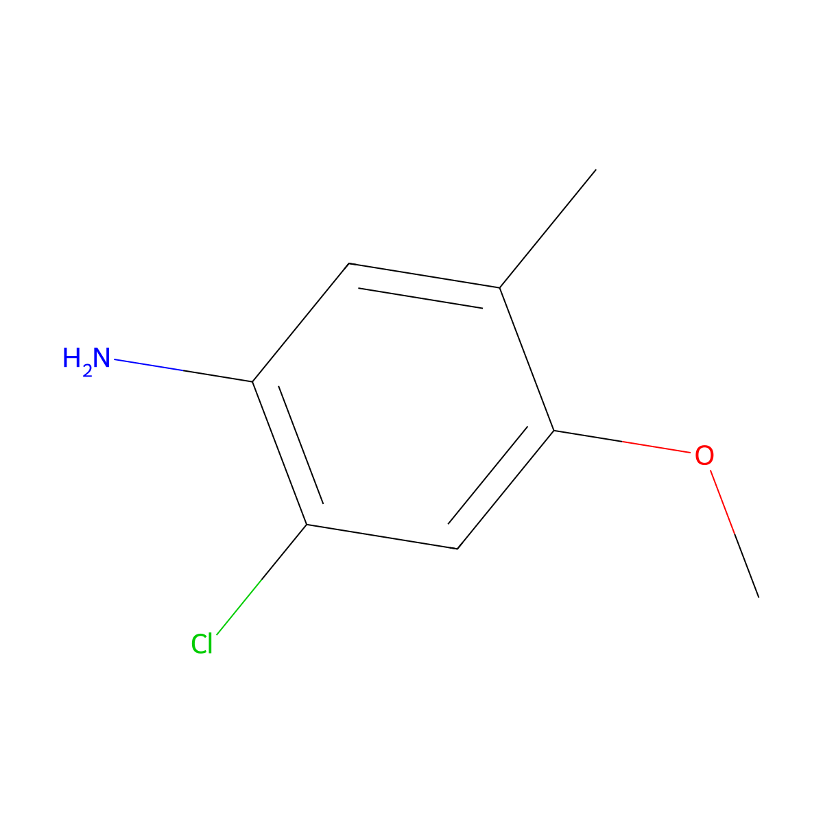 2-Chloro-4-methoxy-5-methylaniline molecular structure, CAS 344794-49-6