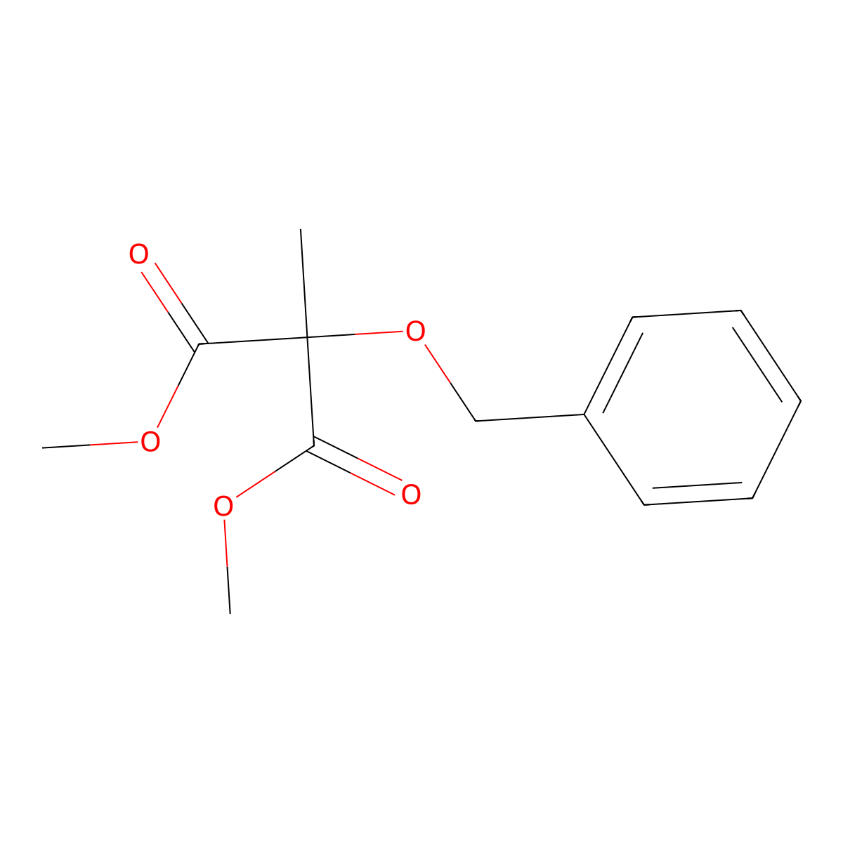 Dimethyl 2-(benzyloxy)-2-methylmalonate molecular structure, CAS 344798-16-9