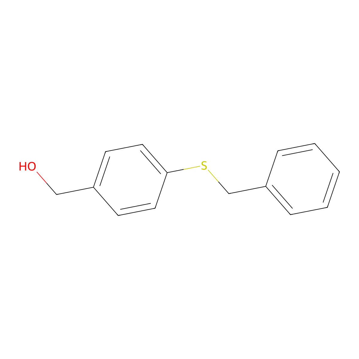[4-(Benzylsulfanyl)phenyl]methanol molecular structure, CAS 3448-98-4