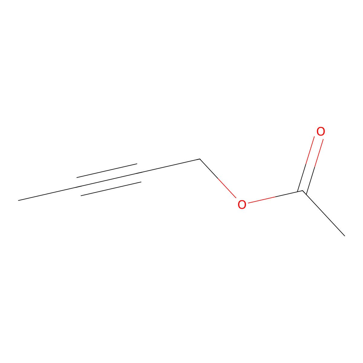 2-Butynyl acetate molecular structure, CAS 34485-37-5