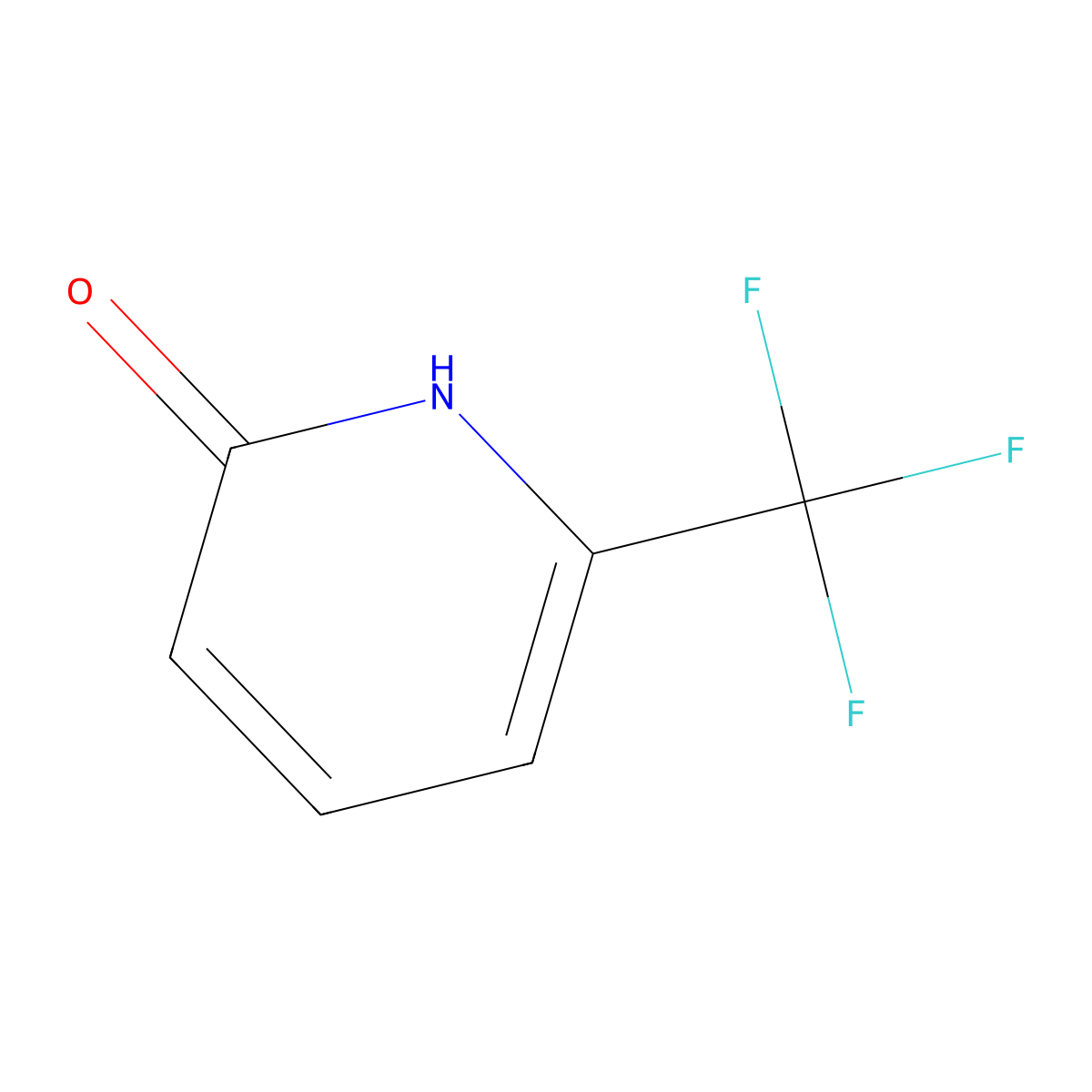 2(1H)-Pyridinone, 6-(trifluoromethyl)- molecular structure, CAS 34486-06-1