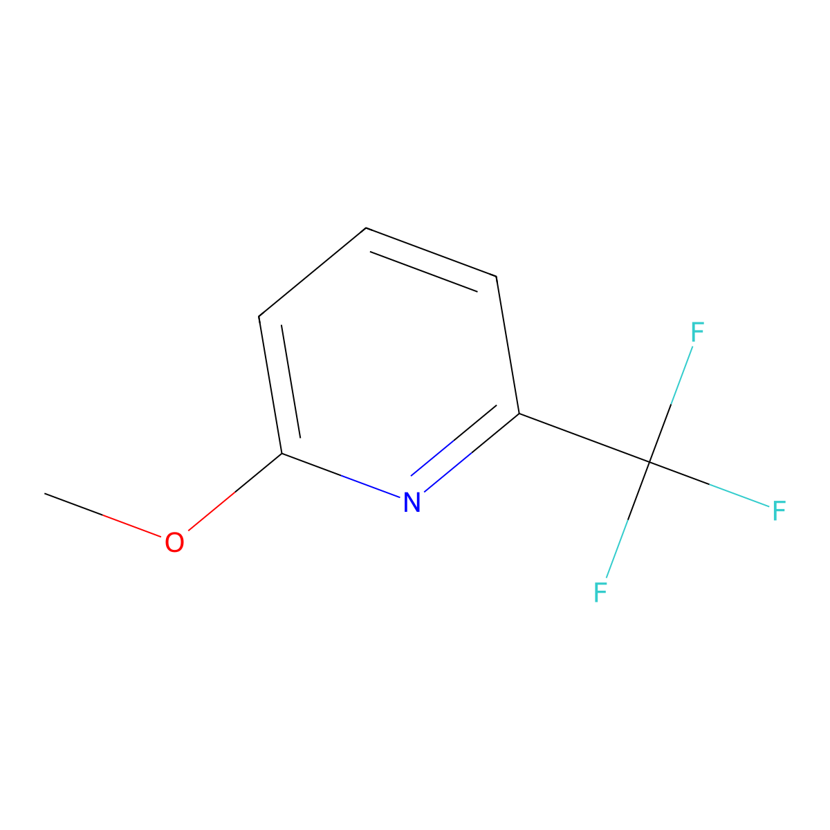 2-Methoxy-6-(trifluoromethyl)pyridine molecular structure, CAS 34486-18-5