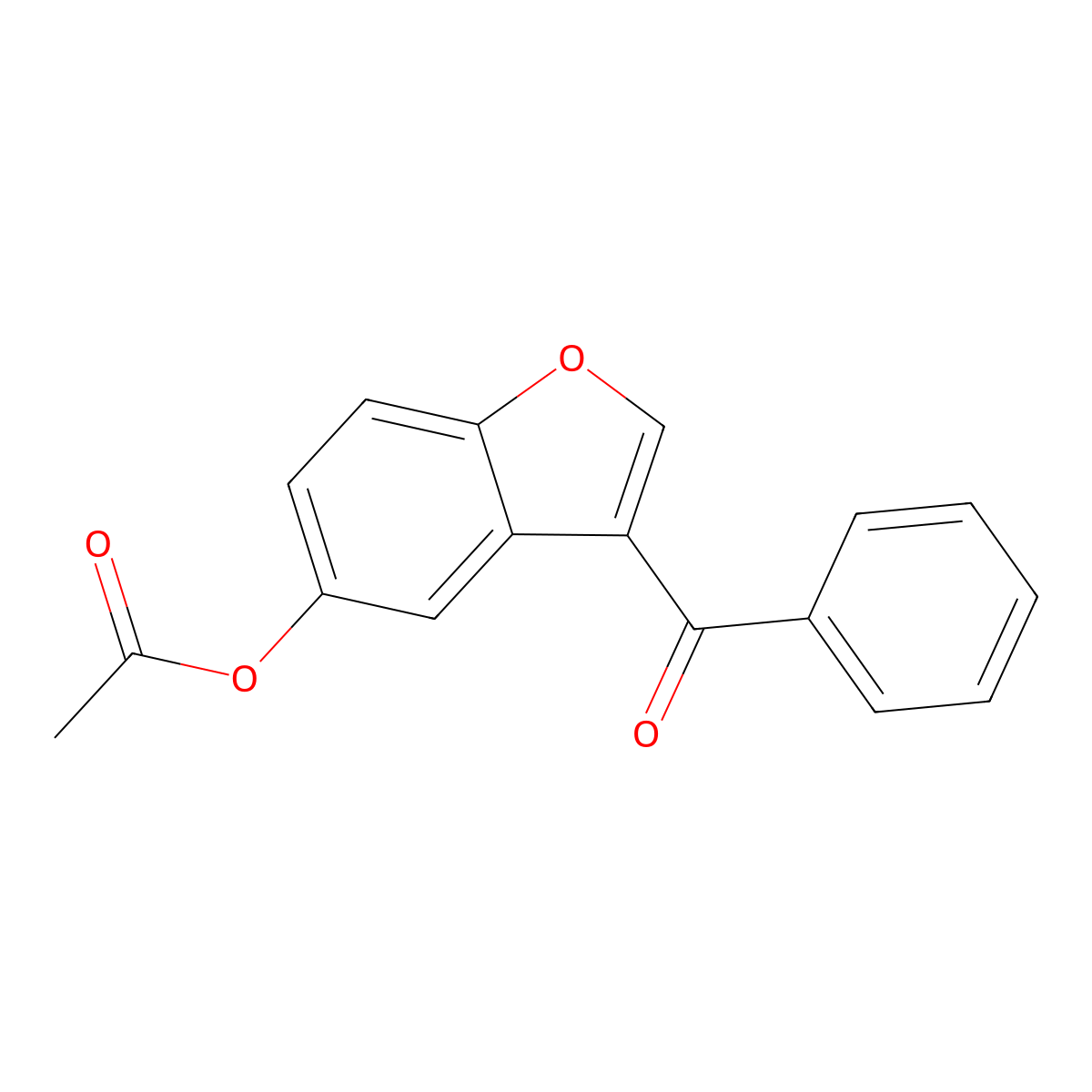3-Benzoyl-1-benzofuran-5-yl acetate molecular structure, CAS 344868-28-6