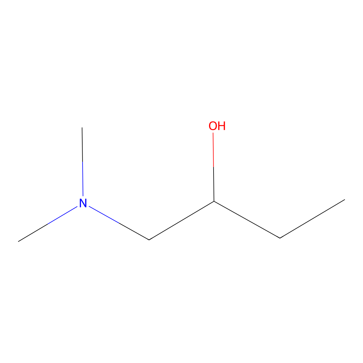 2-Butanol, 1-(dimethylamino)- molecular structure, CAS 34487-37-1
