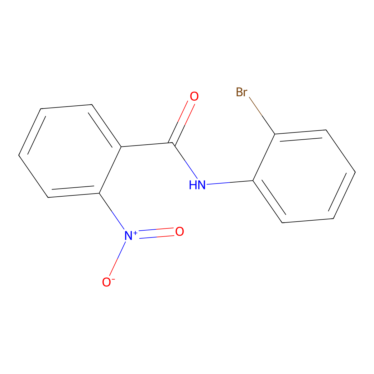 N-(2-bromophenyl)-2-nitrobenzamide molecular structure, CAS 34489-84-4