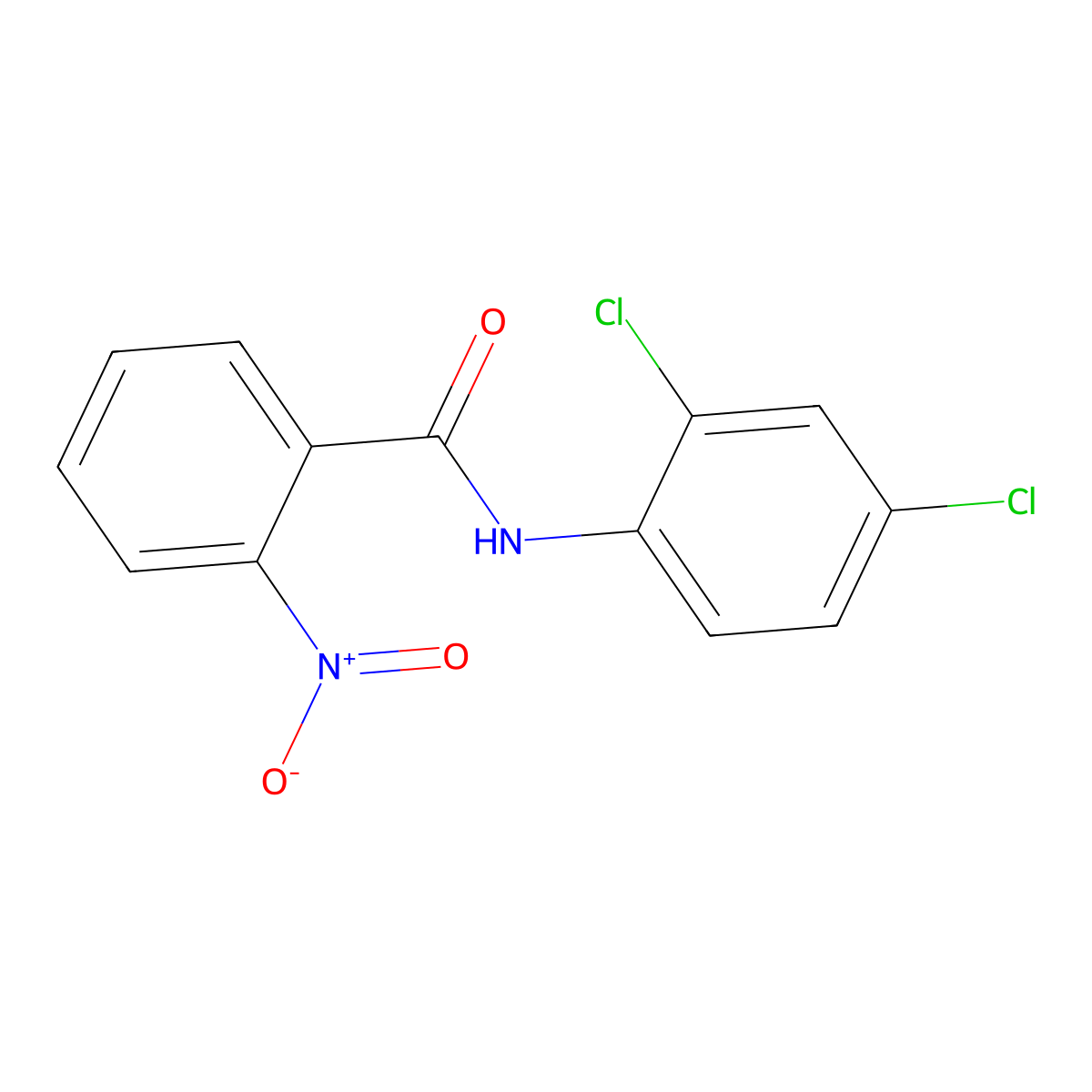 N-(2,4-dichlorophenyl)-2-nitrobenzamide molecular structure, CAS 34489-99-1