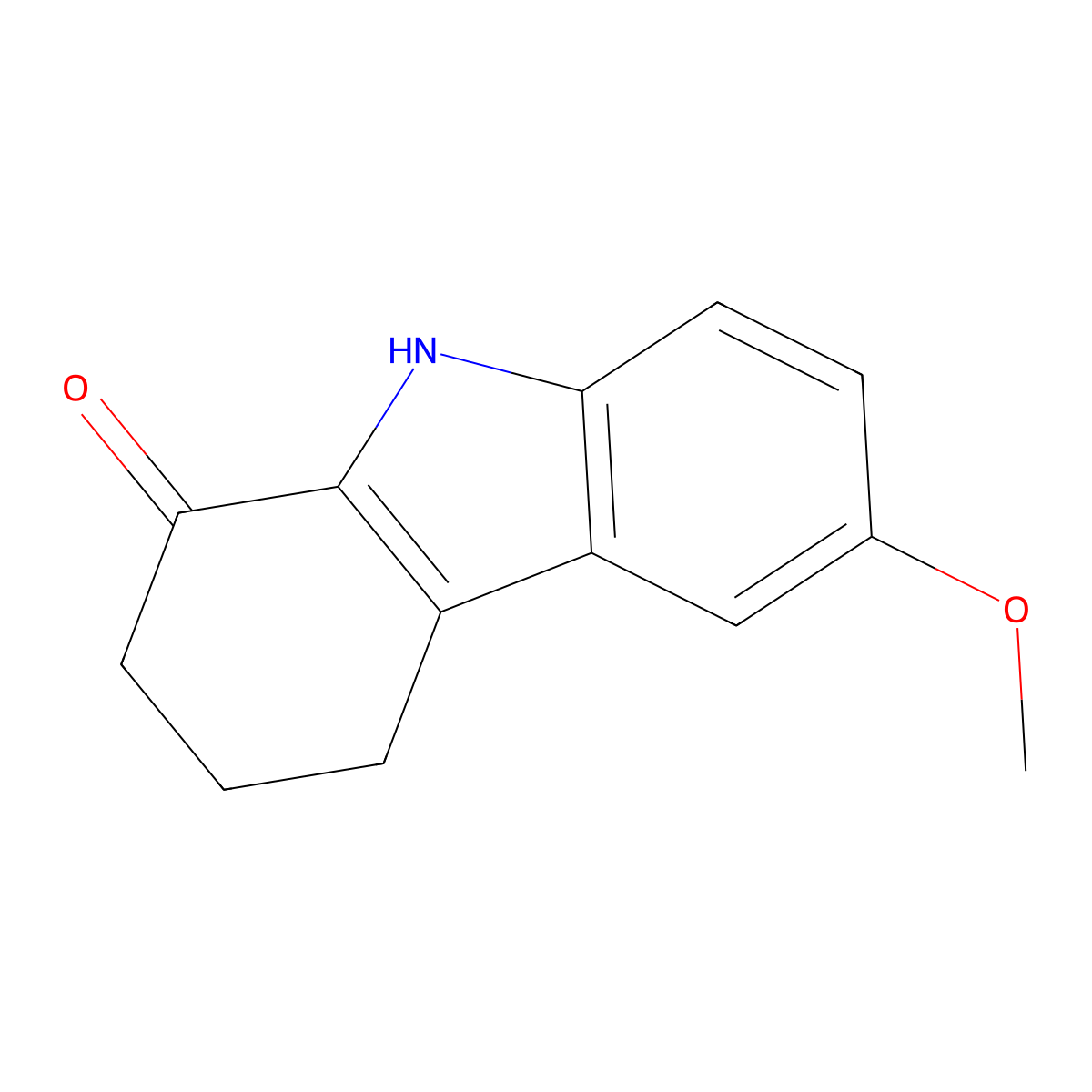 2,3,4,9-Tetrahydro-6-methoxy-1H-carbazol-1-one molecular structure, CAS 3449-49-8