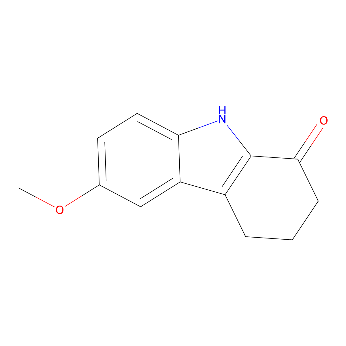 2,3,4,9-Tetrahydro-6-methoxy-1H-carbazol-1-one molecular structure, CAS 3449-49-8