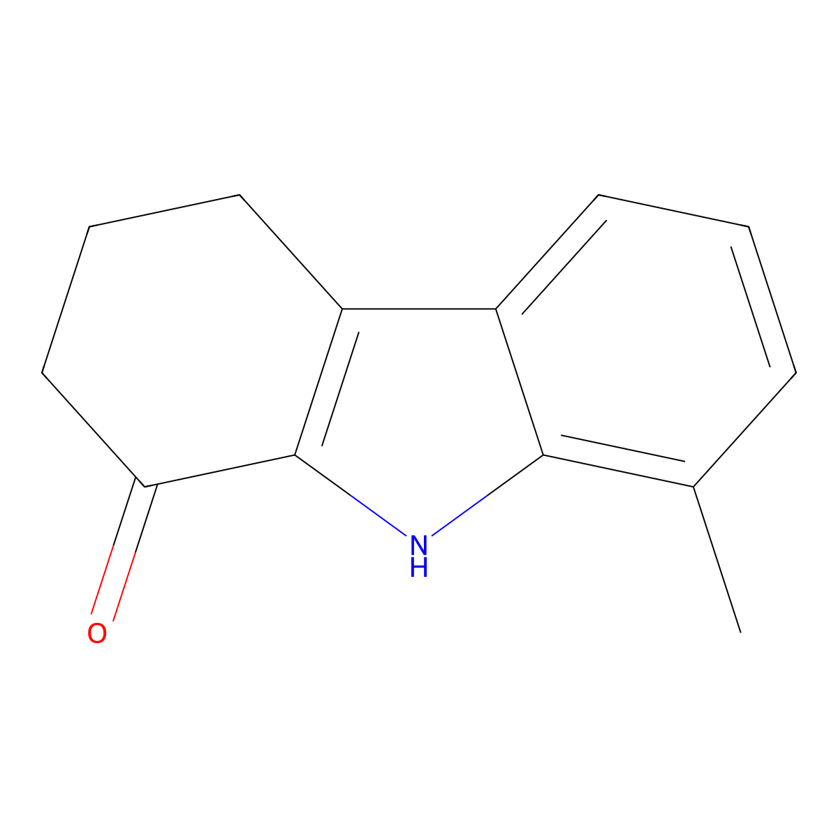 2,3,4,9-Tetrahydro-8-methyl-1H-carbazol-1-one molecular structure, CAS 3449-50-1