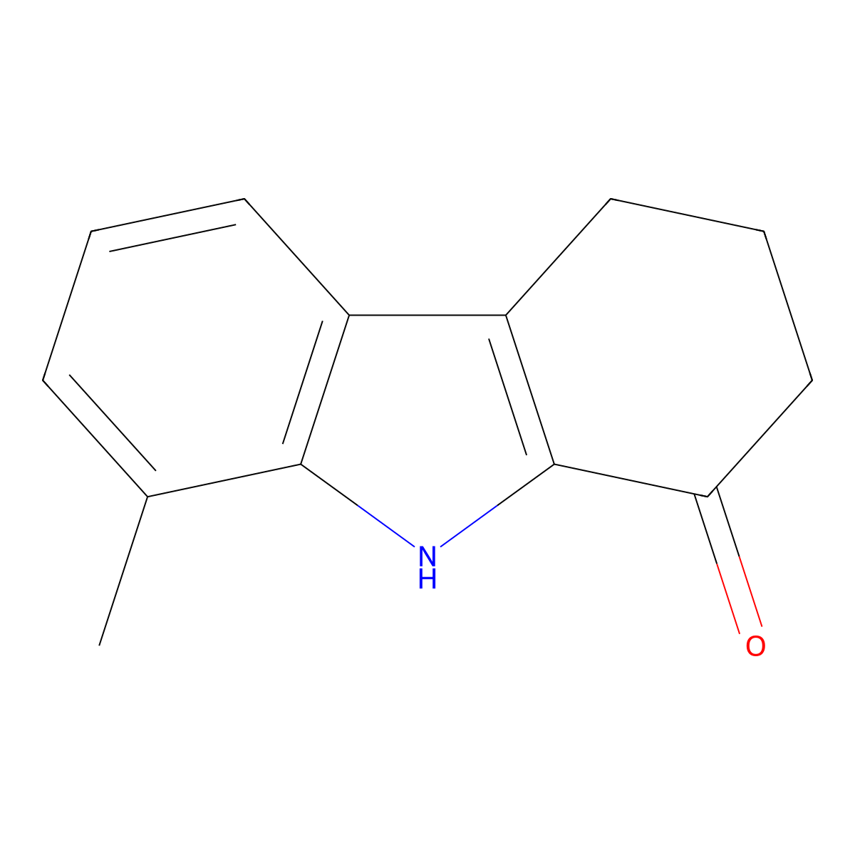 2,3,4,9-Tetrahydro-8-methyl-1H-carbazol-1-one molecular structure, CAS 3449-50-1
