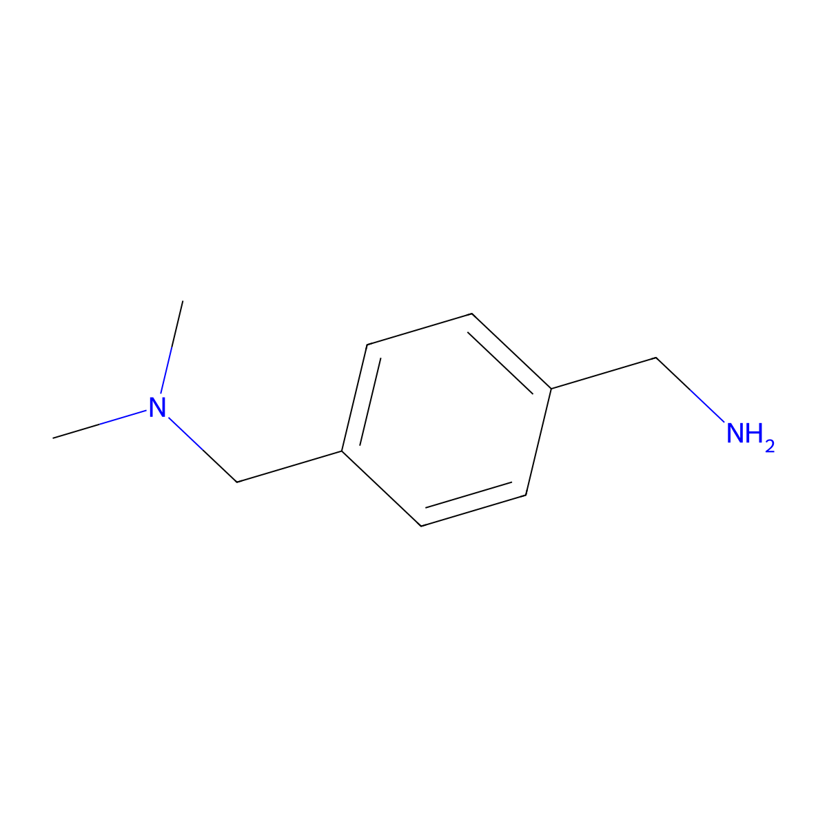 4-Dimethylaminomethylbenzylamine molecular structure, CAS 34490-85-2
