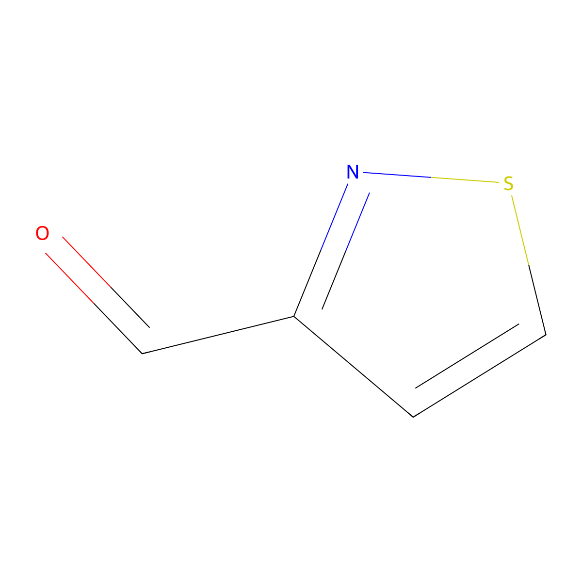1,2-Thiazole-3-carbaldehyde molecular structure, CAS 34490-97-6