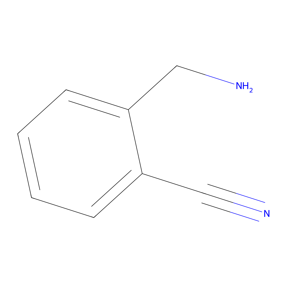 2-(Aminomethyl)benzonitrile molecular structure, CAS 344957-25-1