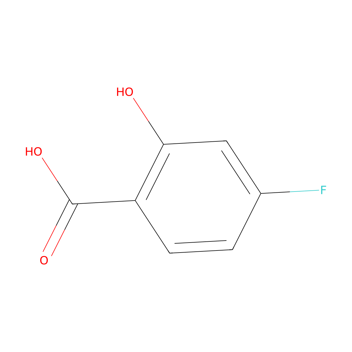 4-Fluorosalicylic acid molecular structure, CAS 345-29-9